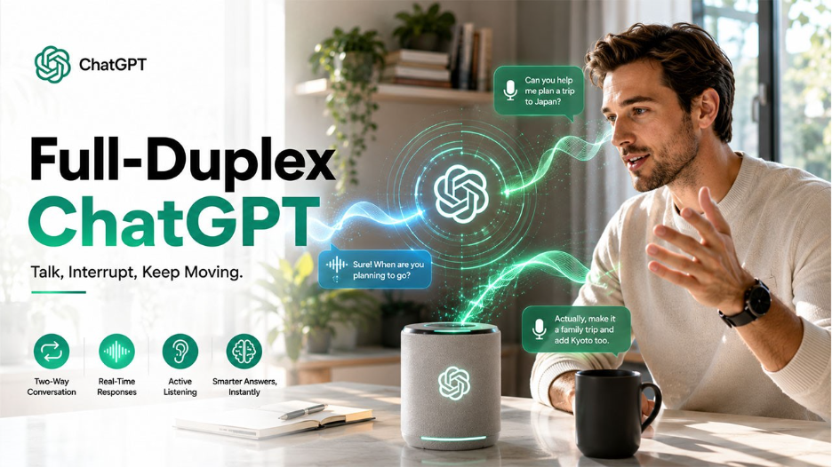 OpenAI updates ChatGPT Voice with Full-Duplex GPT-Live Model